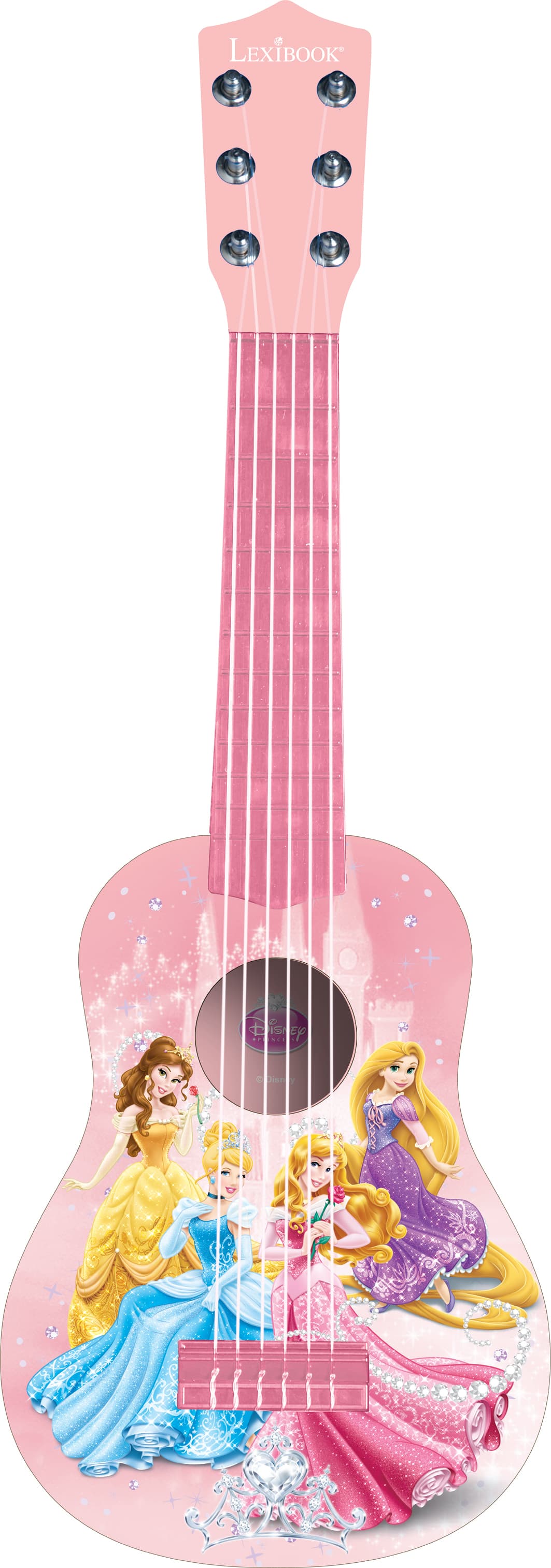 Детска китара (играчка) за начинаещи - Lexibook Guitar Disney Princes (розов)