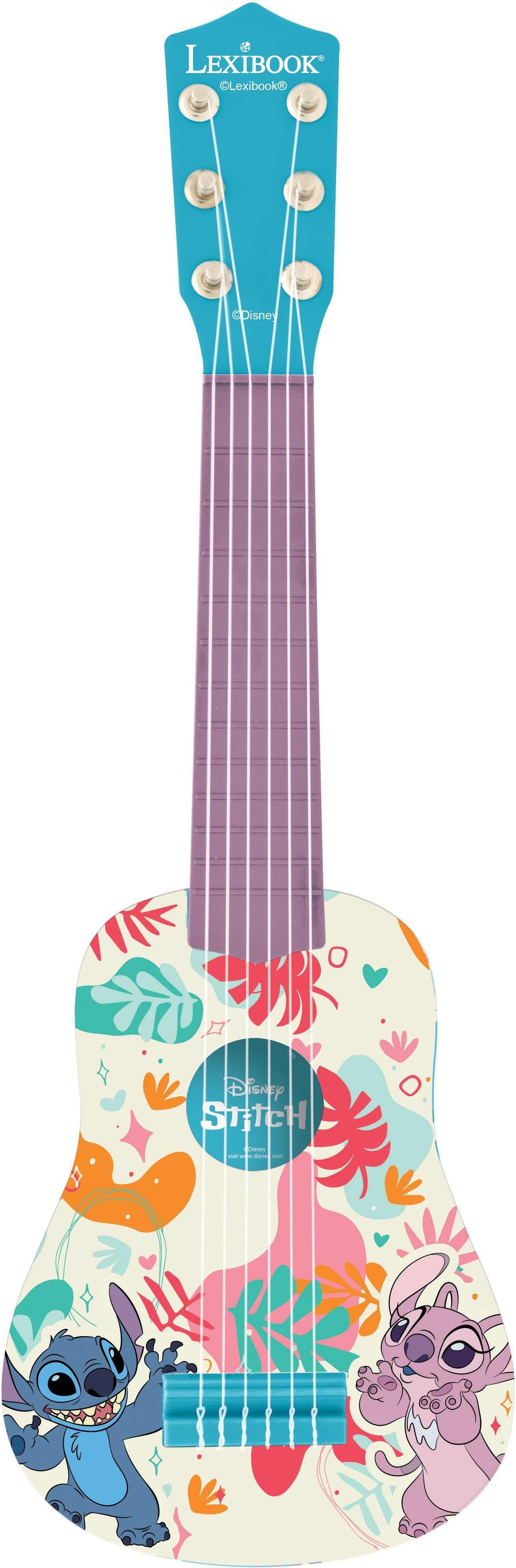 Детска китара (играчка) за начинаещи - Lexibook My First Guitar Disney Stitch (шарен)