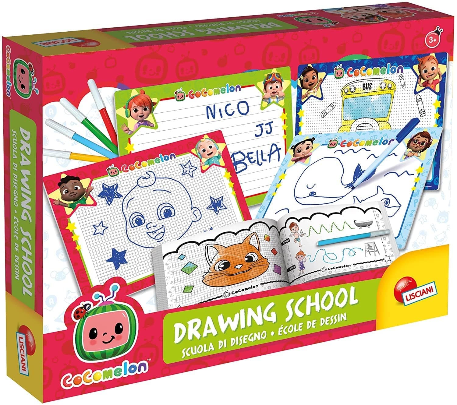 Детски комплект за рисуване Lisciani Cocomelon Drawing school