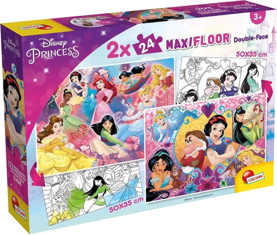 Пъзел Lisciani MAXI FLOOR Disney Принцеси 2x24 ч.
