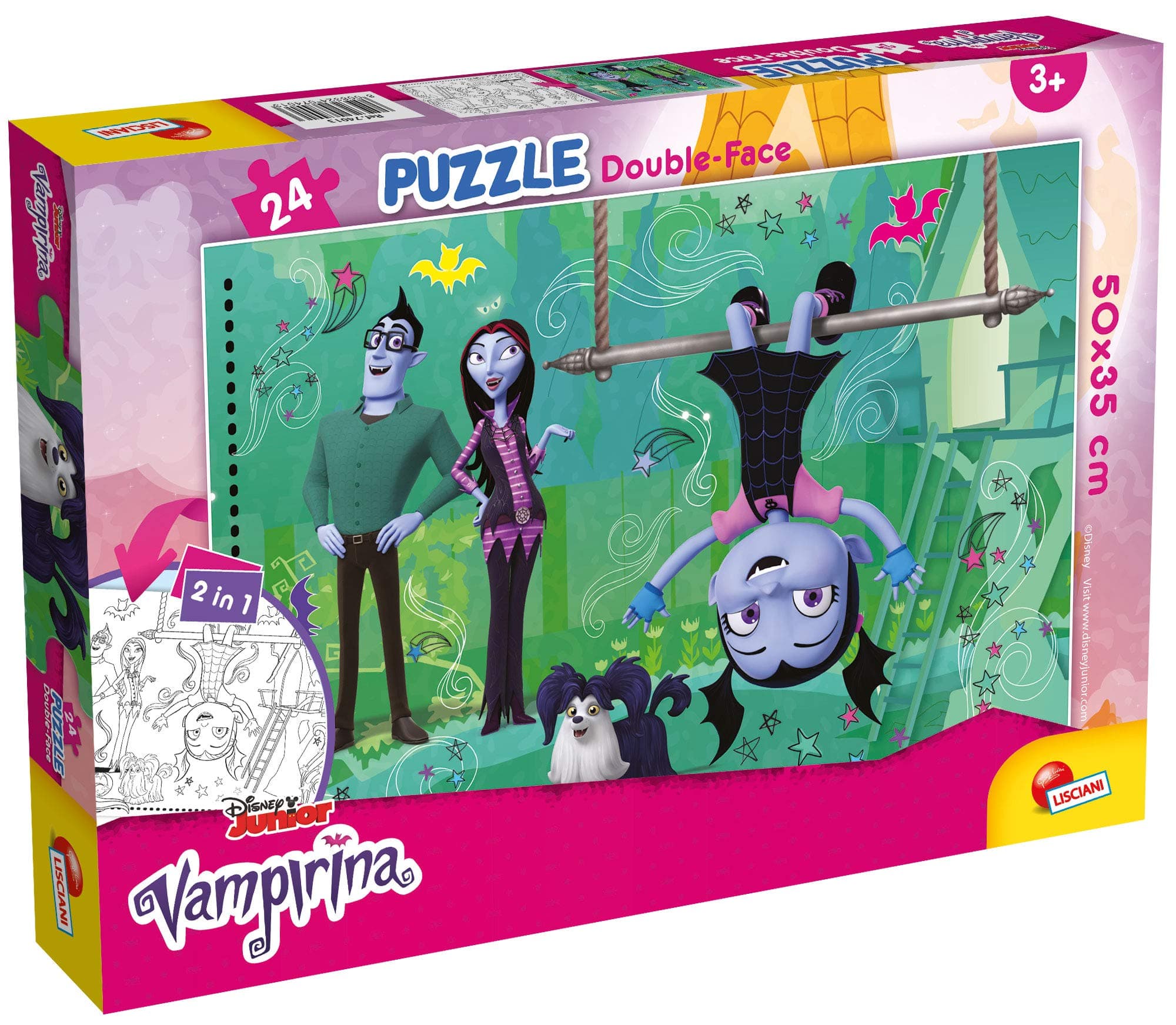 Детски пъзел Lisciani VAMPIRINA PLUS двулицев 24ч 74013