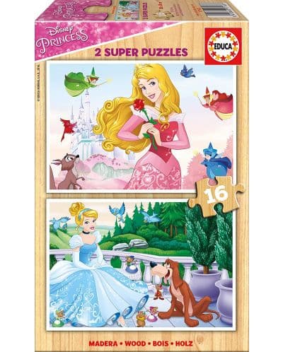 Детски пъзел Educa Disney princess 2х16 ч. 17163
