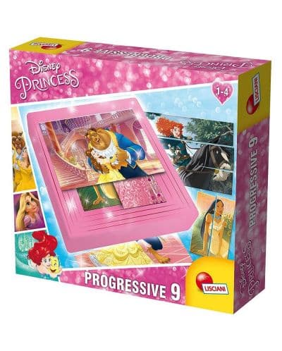 9 Нарастващи пъзела за най-малките Lisciani Disney Princess 58808