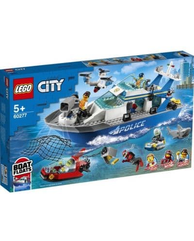 Конструктор LEGO City Полицейска патрулна моторница 60277
