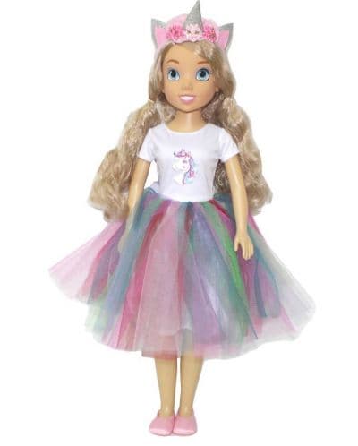 Кукла My lovely doll Bambolina с рокля с еднорог 80cm BD2001I