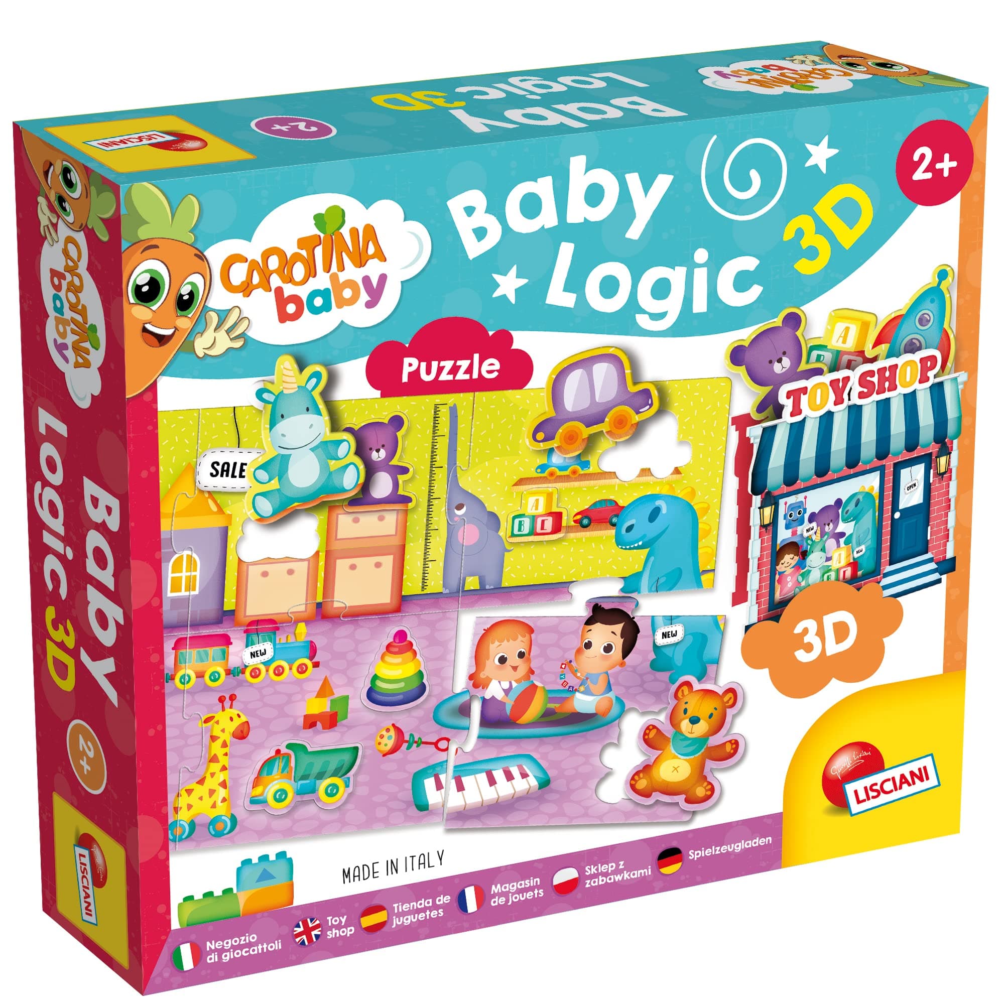 Детски 3D Пъзел Lisciani Carotina Baby Logic 3D Играчки