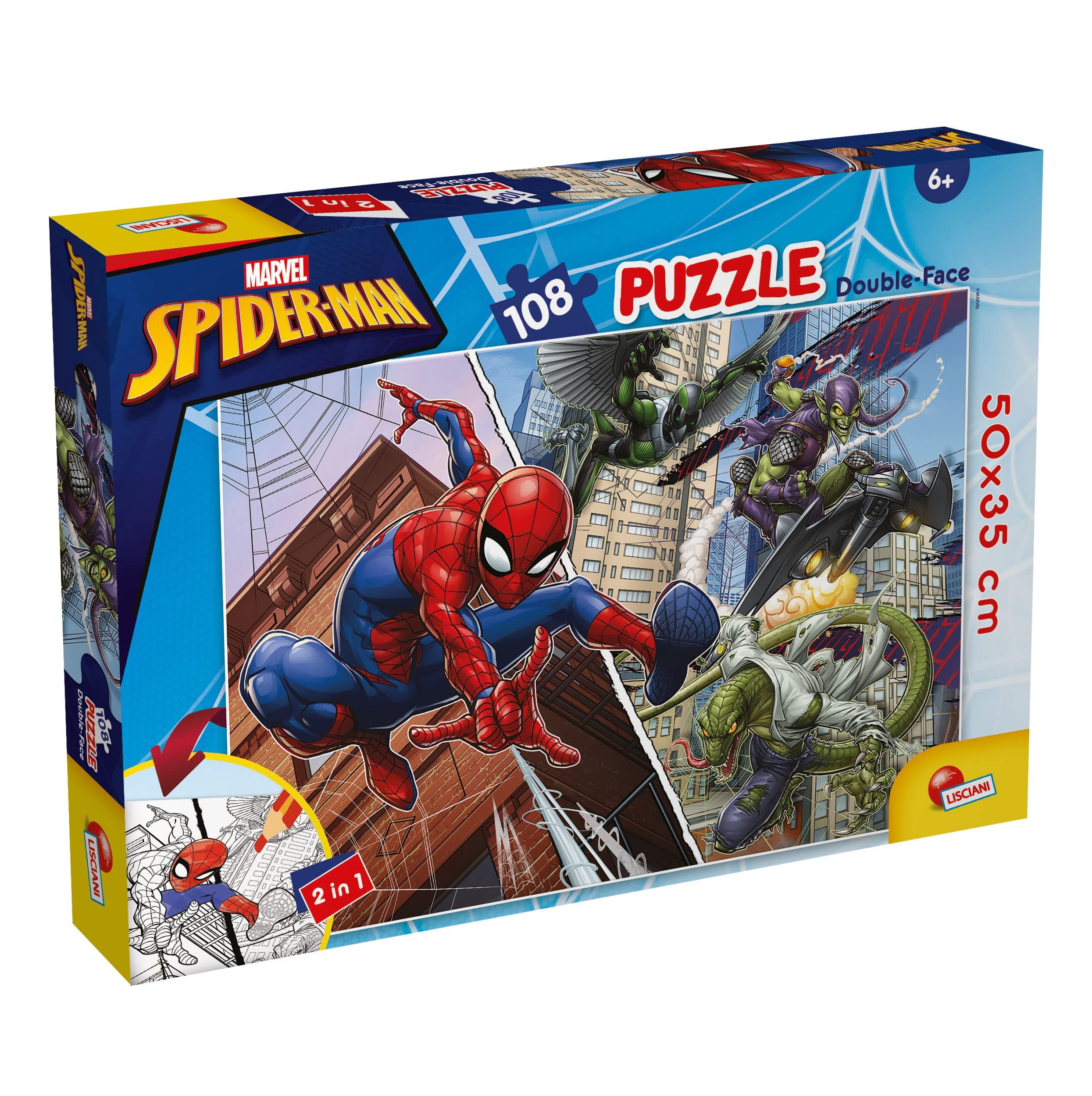 Детски пъзел Lisciani Plus Marvel Спайдърмен 108ч.
