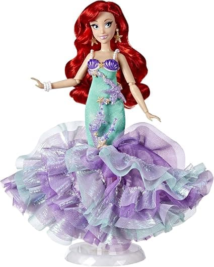 Кукла Hasbro Disney Princess Style Ariel, със стойка, 28 см