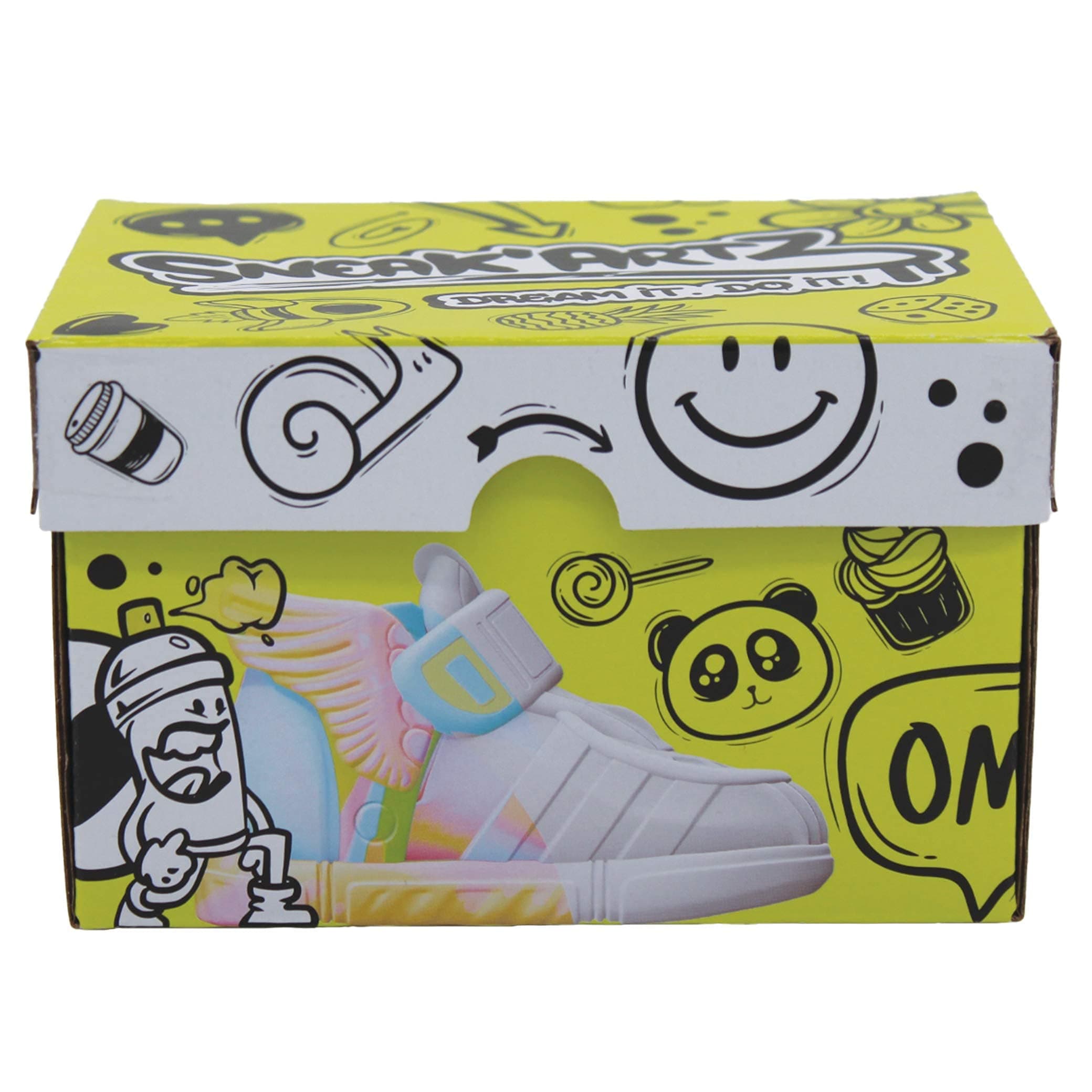 Творчески комплект изненада Splash Toys Sneak Artz, Оцвети и персонализирай ключодържател маратонка