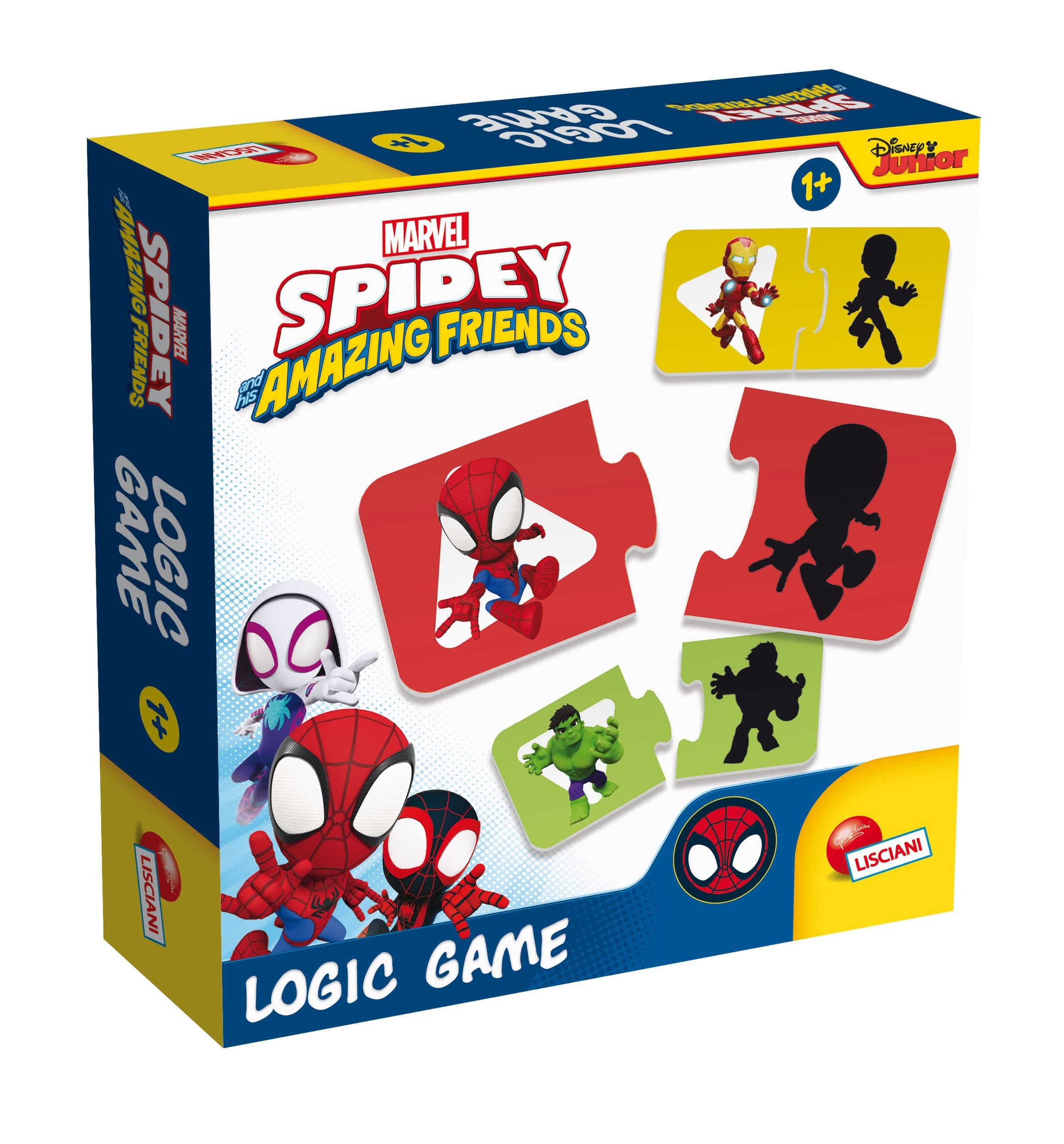 Бебешка логическа игра Lisciani Spidey с 12 мини пъзела