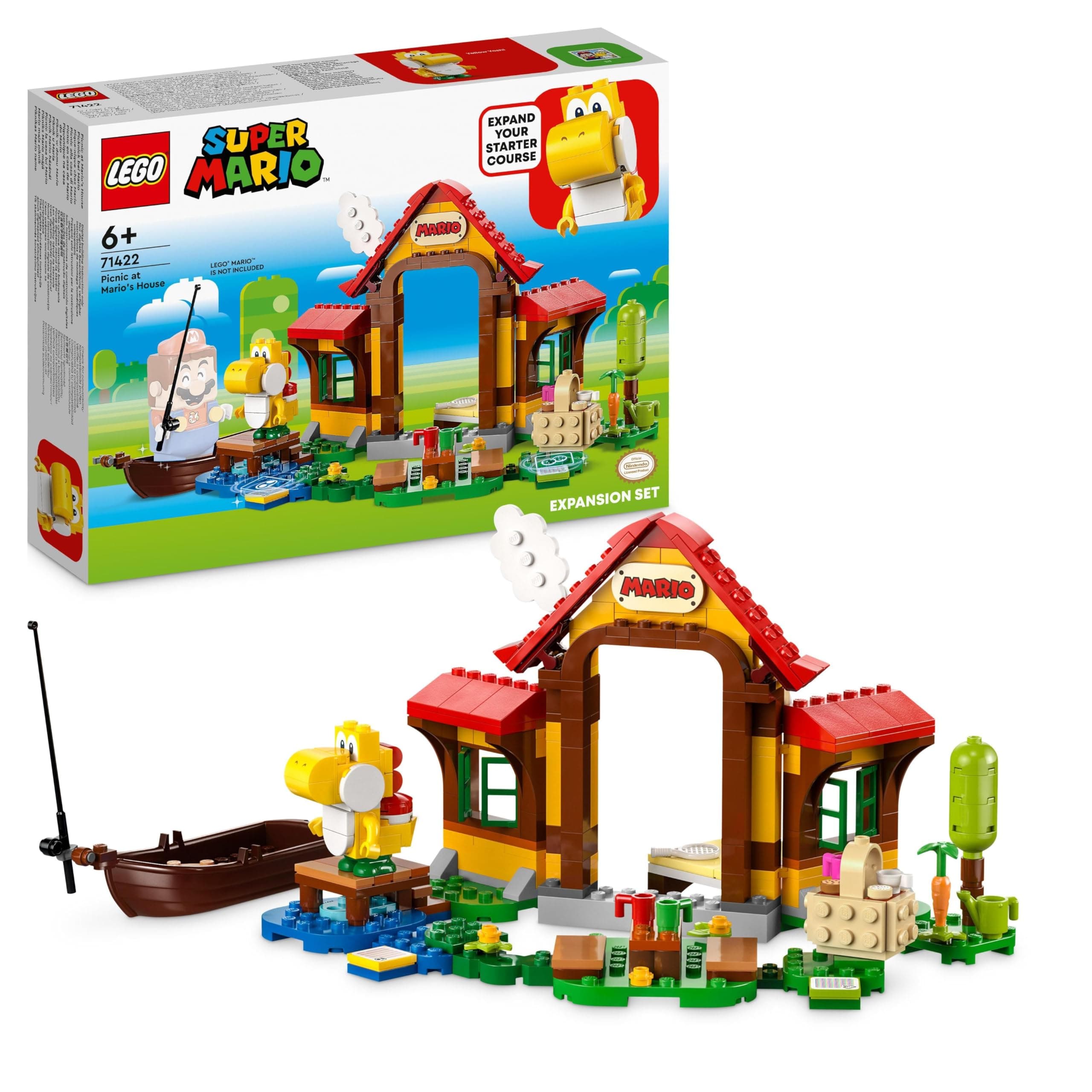 Конструктор LEGO Super Mario Комплект с допълнения, Пикник в къщата на Марио, 71422