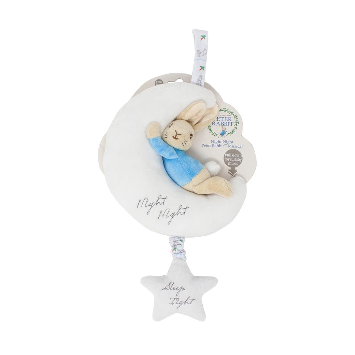 Музикална играчка за количка и кошара Зайчето Питър Луна