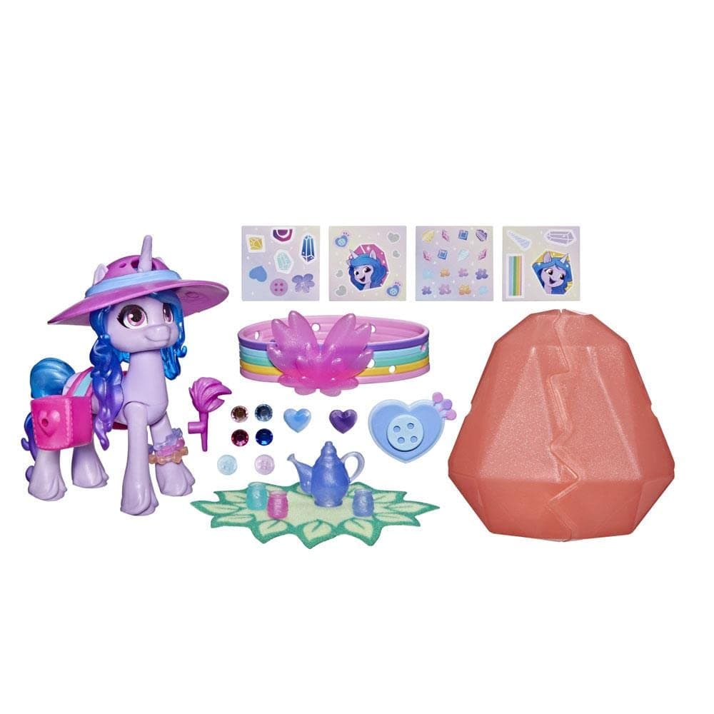 Фигурка Hasbro My Little Pony Izzy Moonbow Кристално приключение, с 20 аксесоара