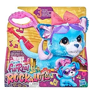 Музикалка интерактивна играчка Hasbro furReal Rockalots, с каишка за разхождане, звуци и песнички