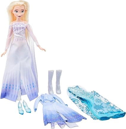 Кукла Елза Hasbro Disney Frozen Elza's Style Set с три тоалета, 28 см.