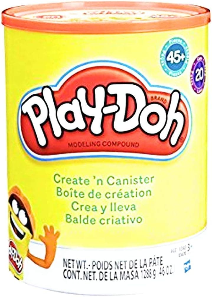 Комплект моделини Hasbro Play-Doh Create'n Canister, 20 цвята и 45 аксесоара