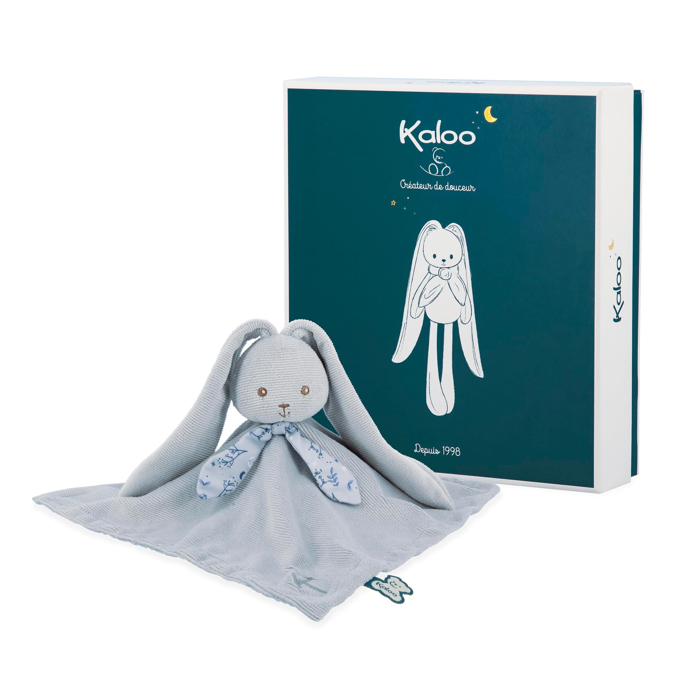 Играчка за гушкане Kaloo Заек син, 35 см