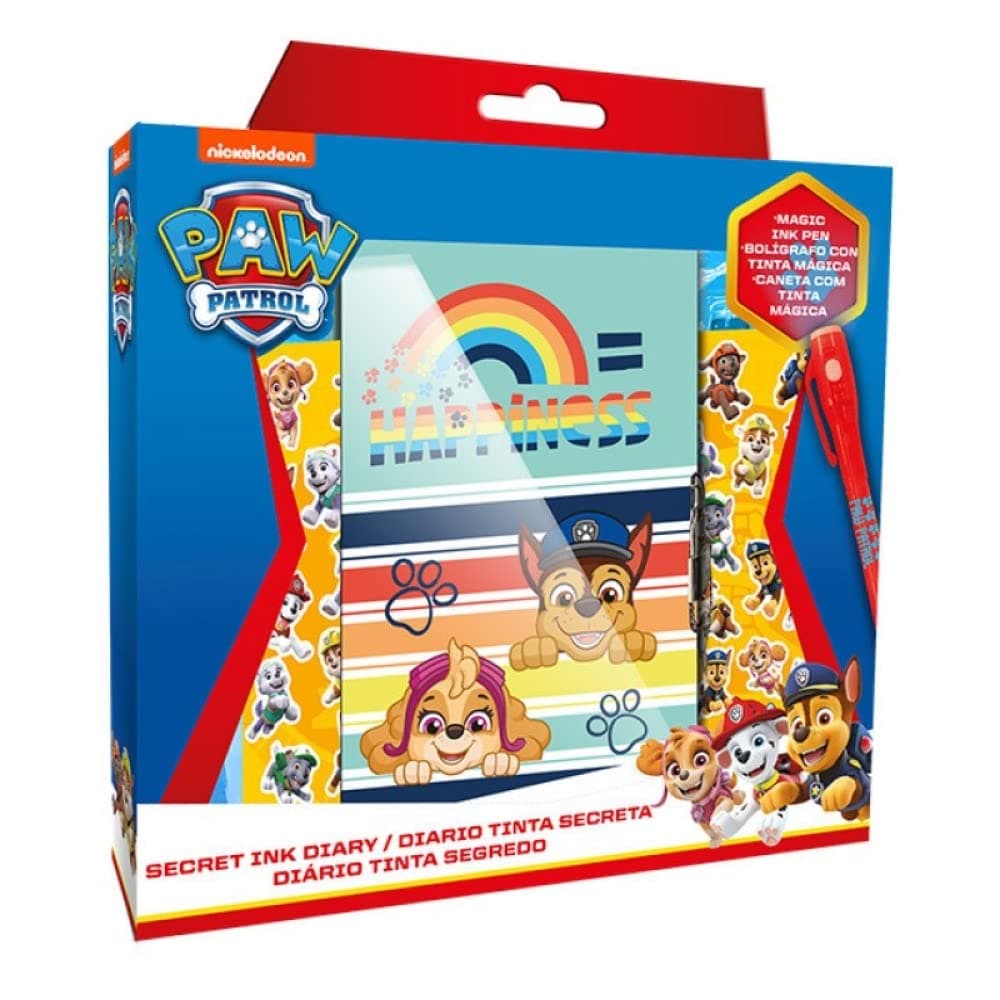 Детски дневник Kids Licensing Paw Patrol с магически химикал и стикери
