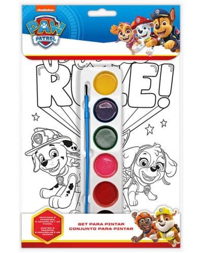 Комплект за оцветяване с водни бои Kids Licensing Paw Patrol