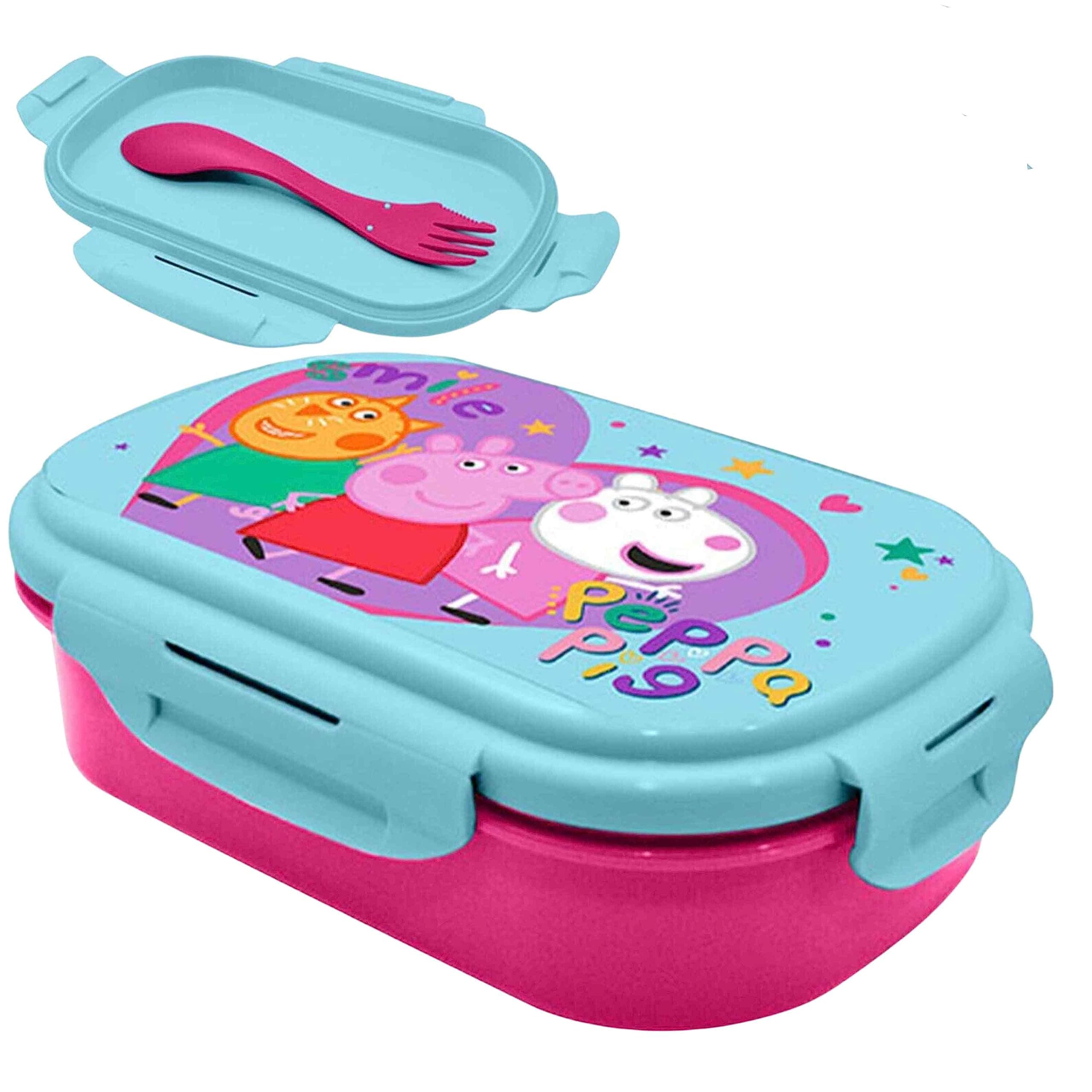 Детска кутия за храна Kids Licensing Peppa Pig с отделения и прибори