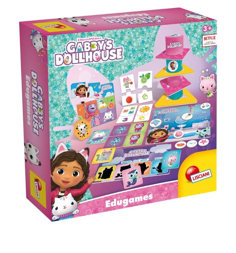 Колекция от образователни игри Lisciani Gabby's Dollhouse Edugames