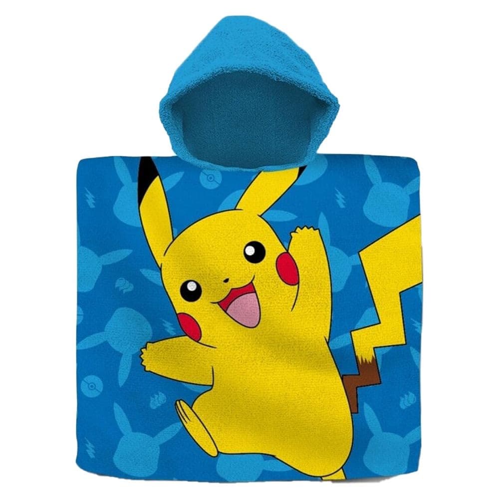 Детско пончо за плаж и баня Kids Licensing Pokemon 60x120 см.