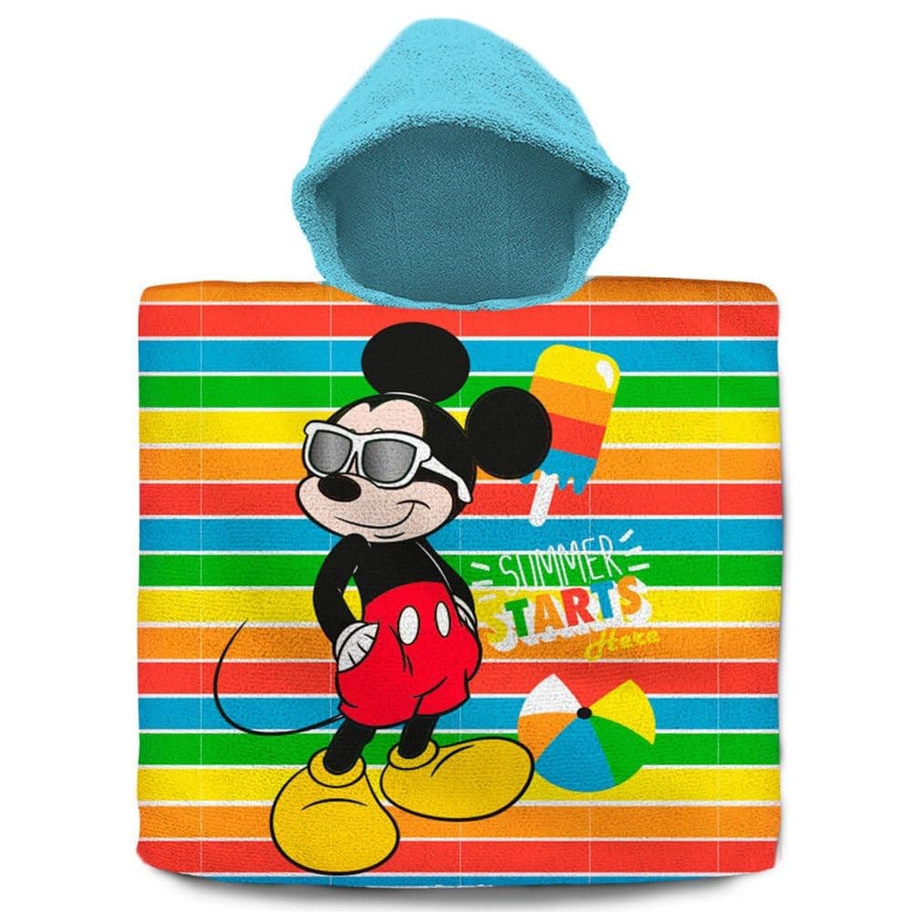Детско пончо за плаж и баня Kids Licensing Mickey Mouse 60x120 см.