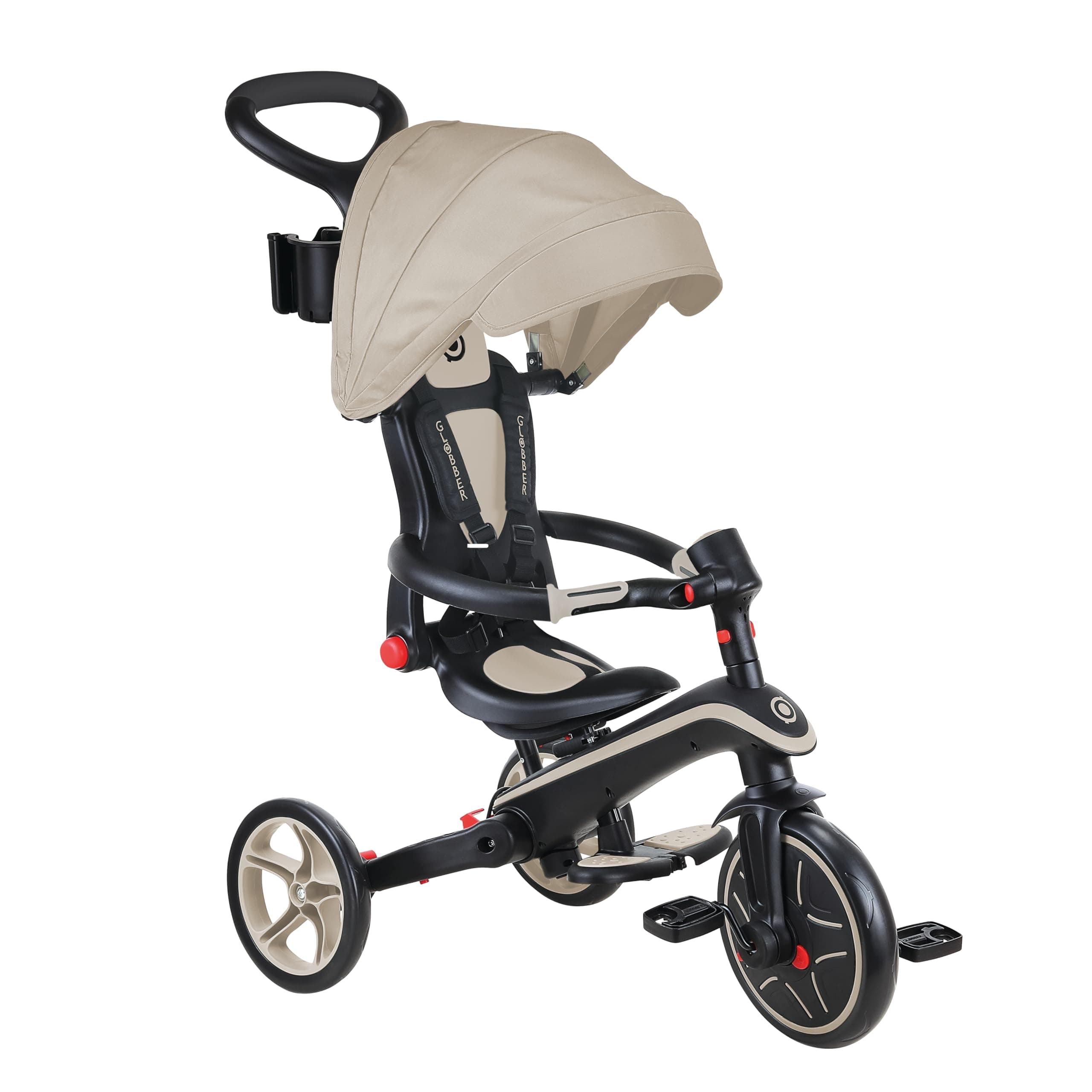 Детска триколка Globber Explorer Trike Foldable 4в1 Taupe