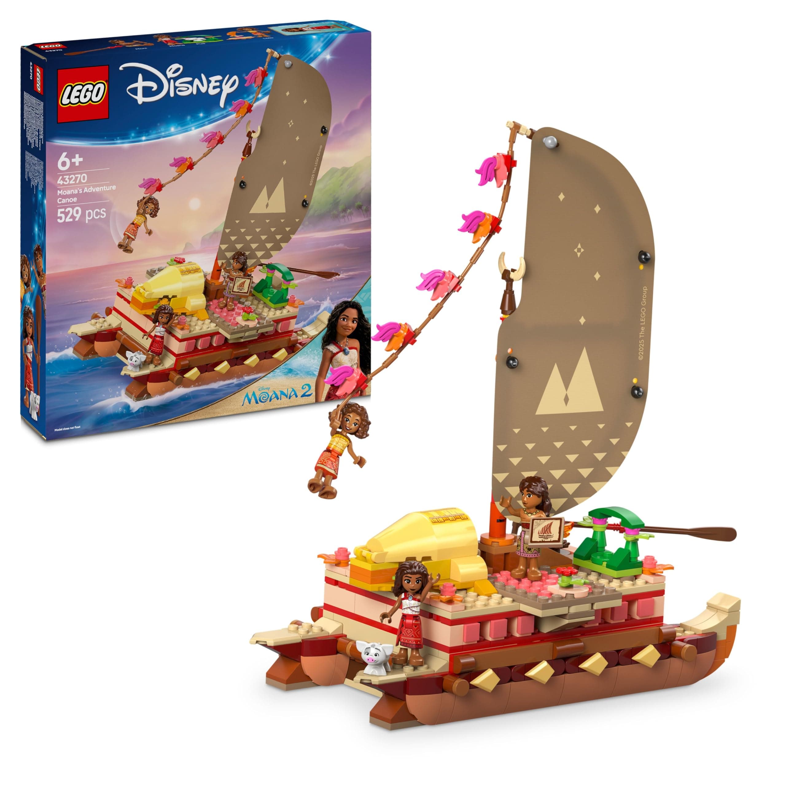 Конструктор LEGO Disney Classic Приключенското кану на Ваяна 43270