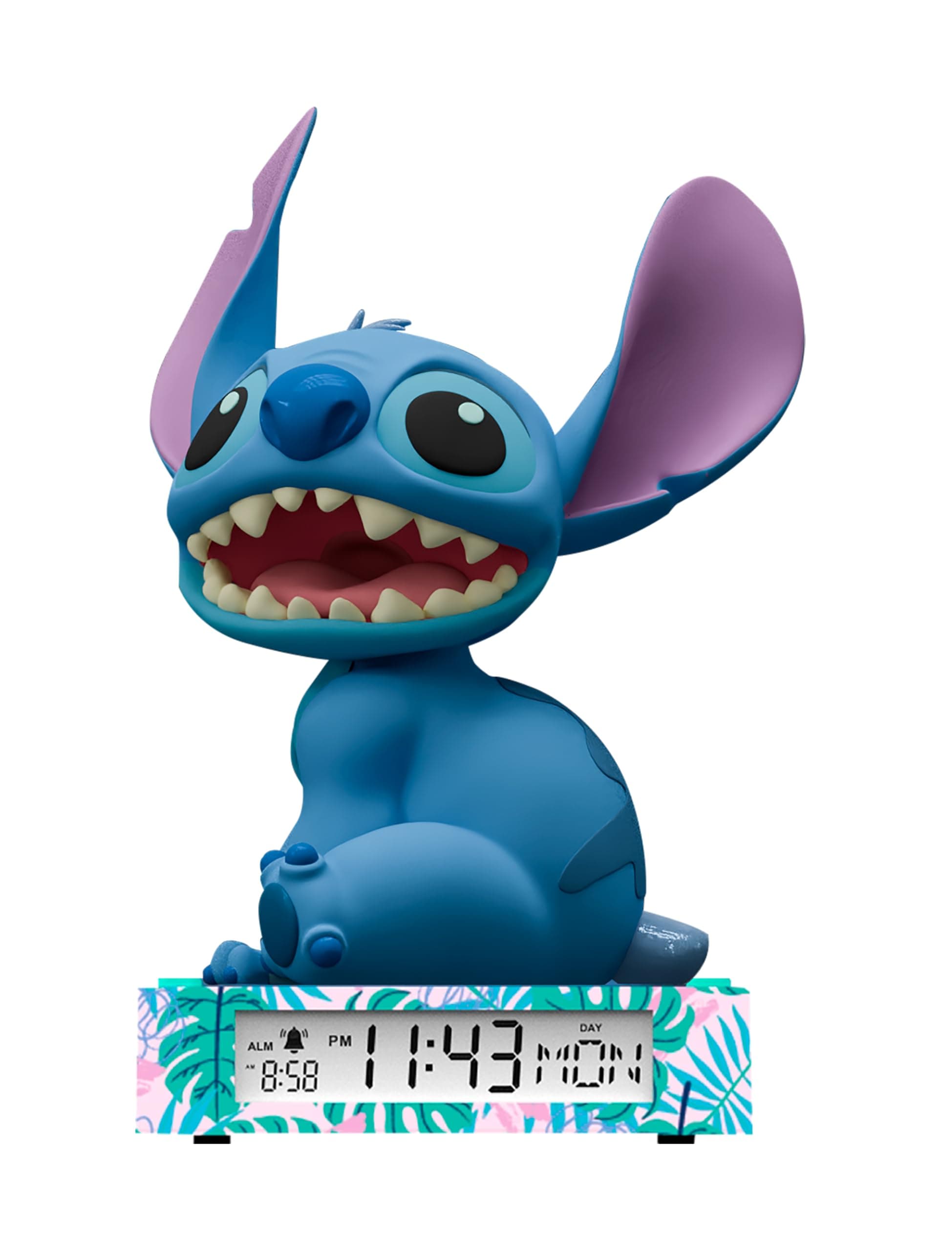 Детска нощна лампа Kids Licensing Stitch 3D, с будилник