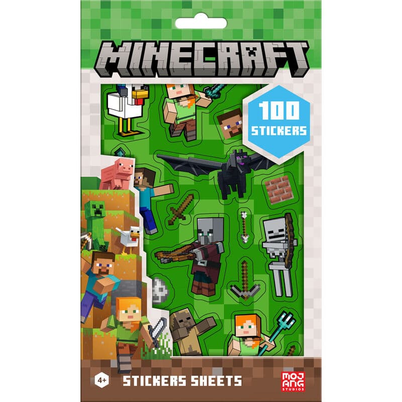 Комплект стикери Kids Licensing Minecraft, 100 броя
