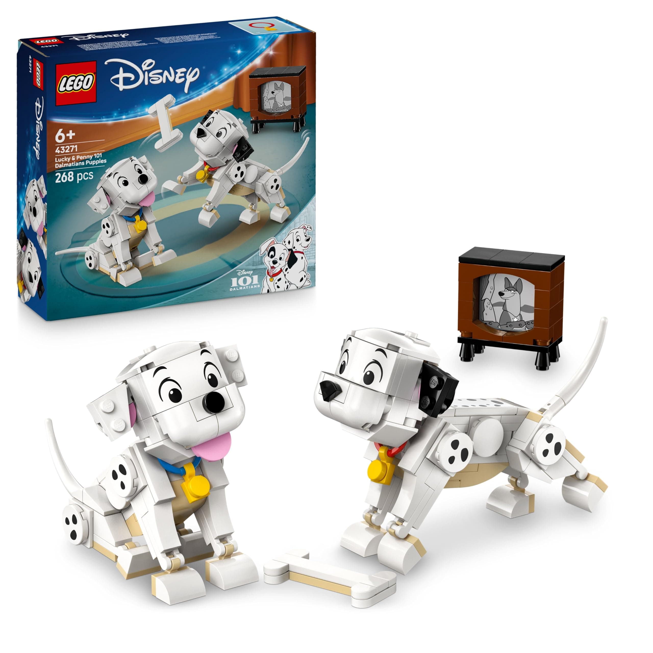 Конструктор LEGO Disney Кученца от 101 далматинци Лъки и Пени, 43271
