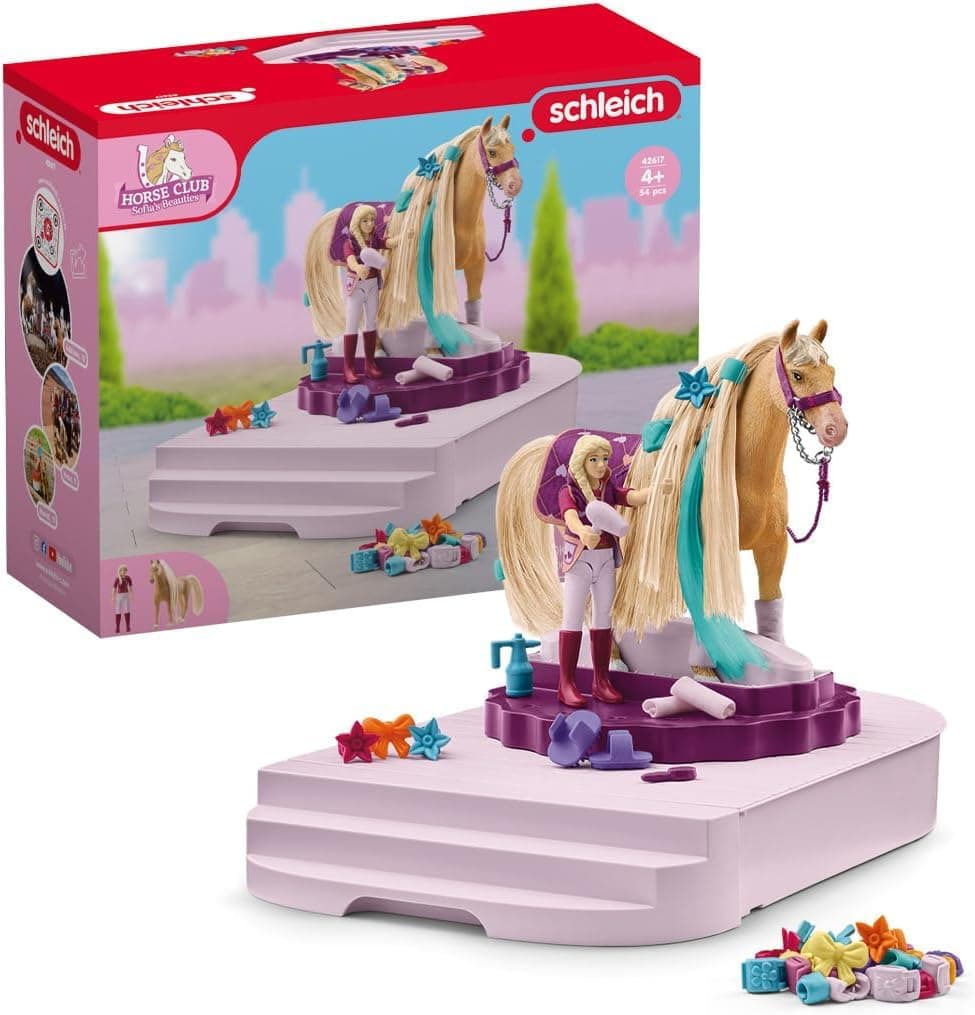Игрален комплект Schleich Станция за постригване на коне, 42617