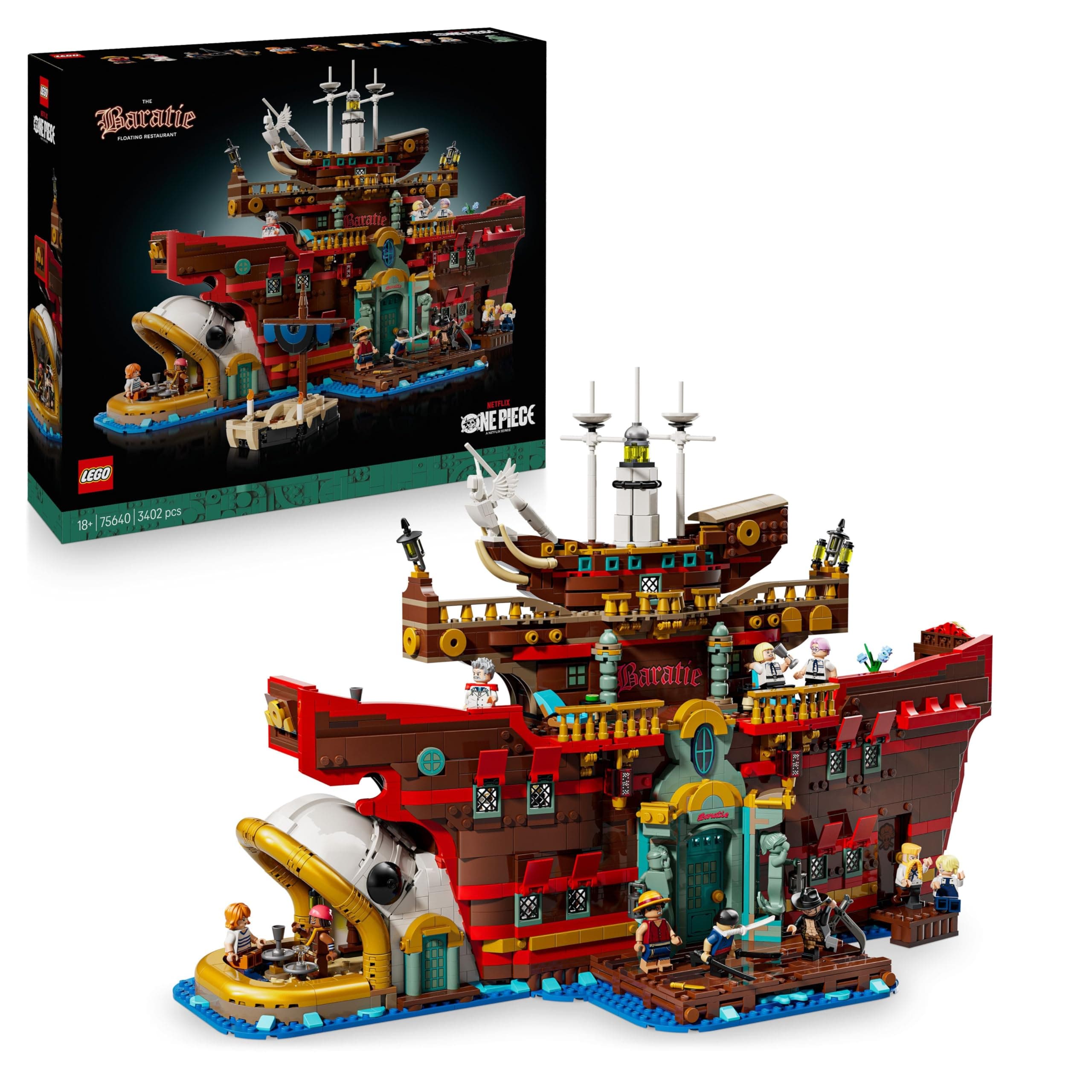 Конструктор LEGO One Piece Плаващ ресторант The Baratie, 75640