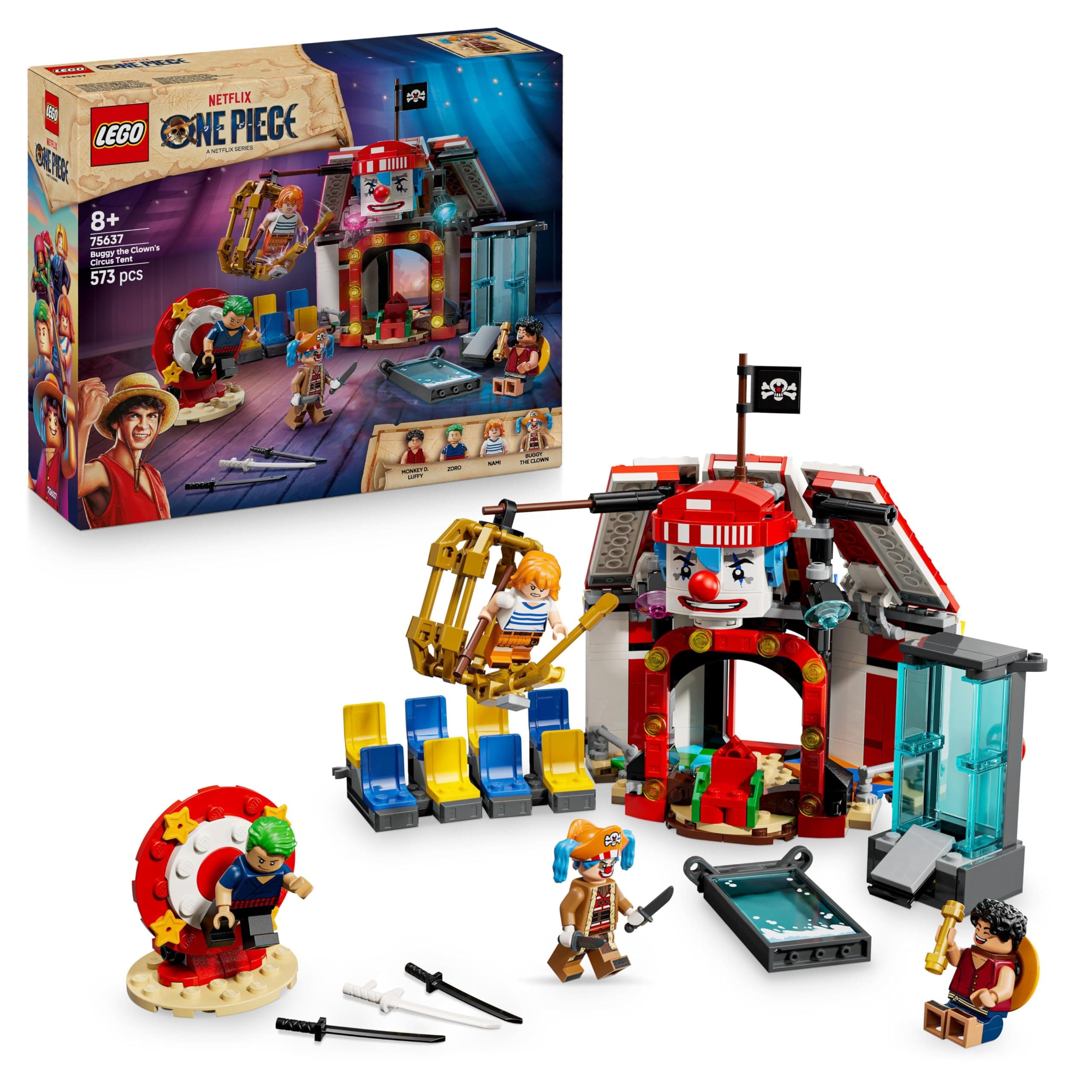 Конструктор LEGO One Piece Цирковата шатра на Buggy the Clown, 75637