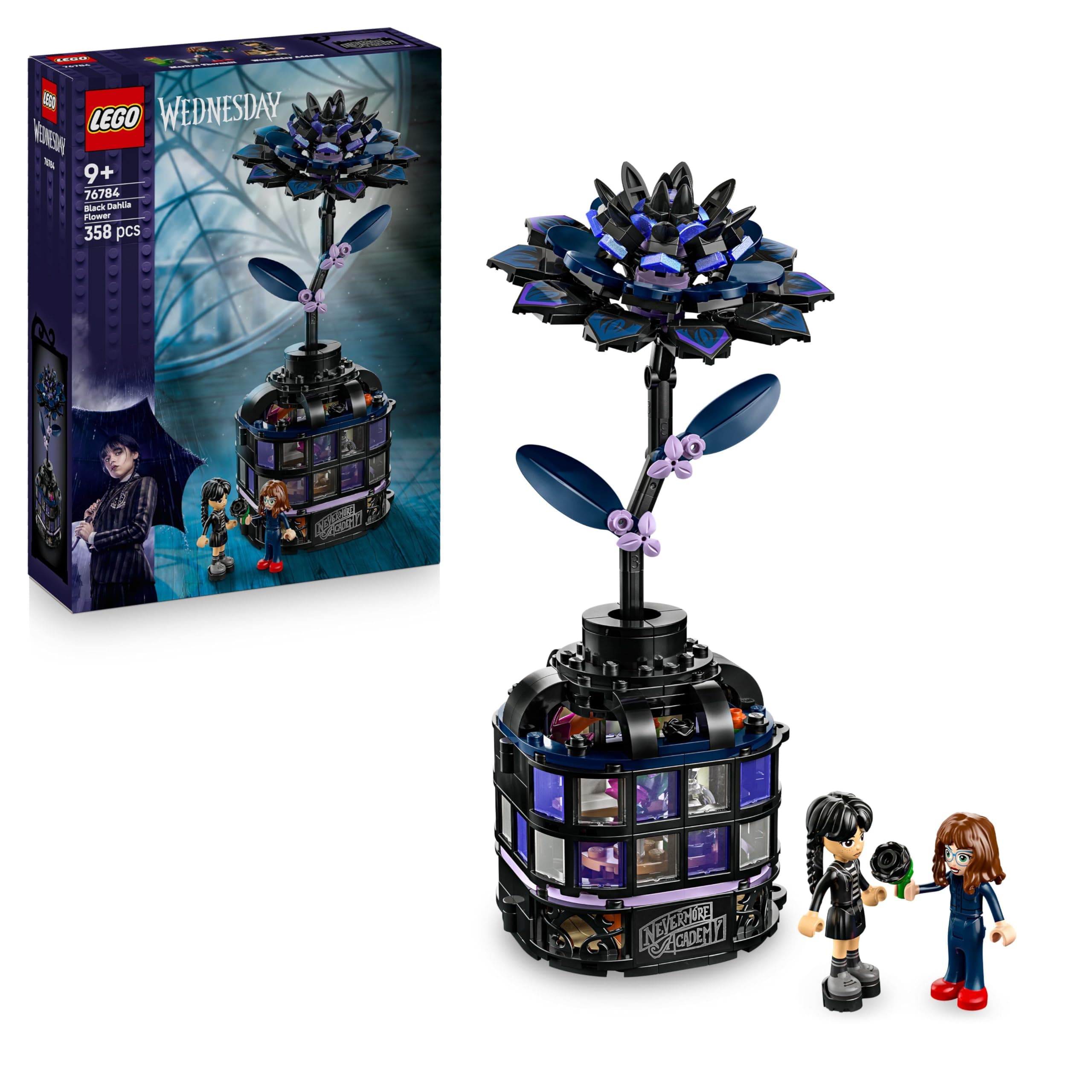 Конструктор LEGO Wednesday Черна далия, 76784