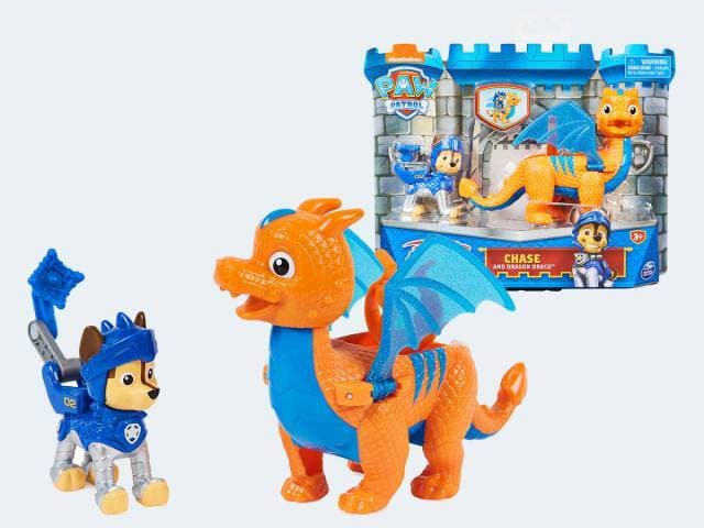 PAW PATROL Rescue Knights Чейс с дракона Драко