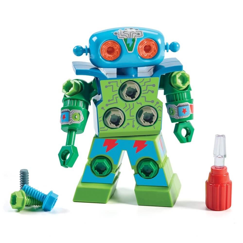 Образователен детски робот - Educational Insights Design And Drill Robot (син)