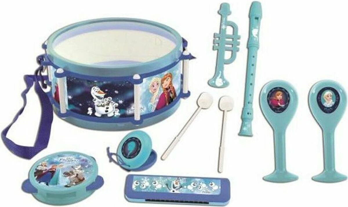 Комплект музикални инструменти (играчка) за деца и начинаещи - Lexibook Disney Frozen II 7pcs Musical Instruments Set