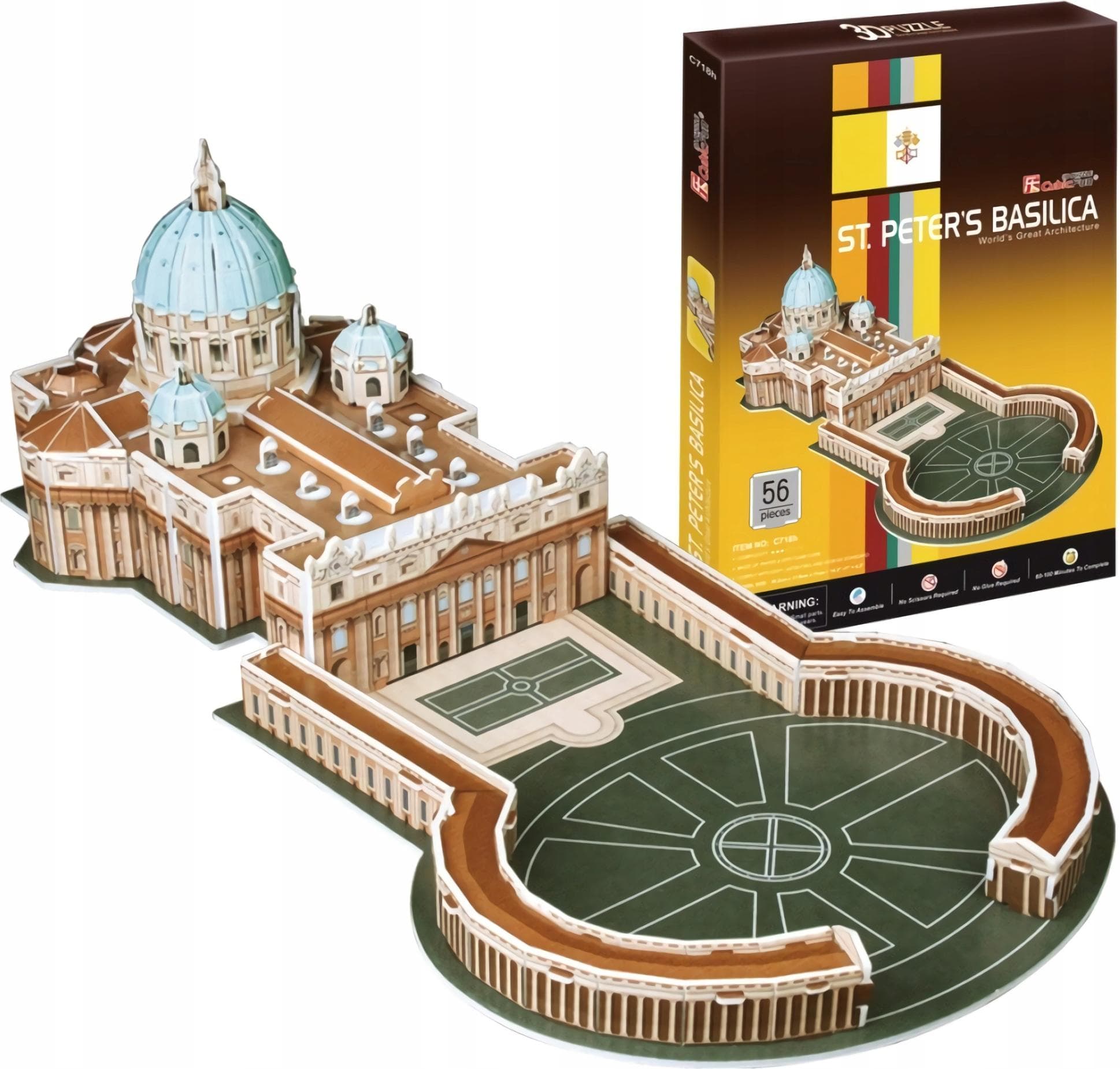 CubicFun 3D пъзел St. Peter’s Basilica 68ч.