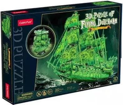 CubicFun Пъзел 3D кораб Flying Dutchman 360ч. Glow in the dark