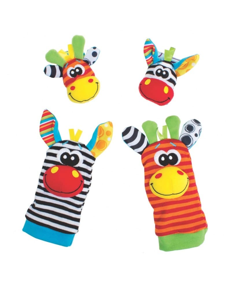 PLAYGRO Гривни-дрънкалки и чорапки Джунгла, 0м+ 0183077