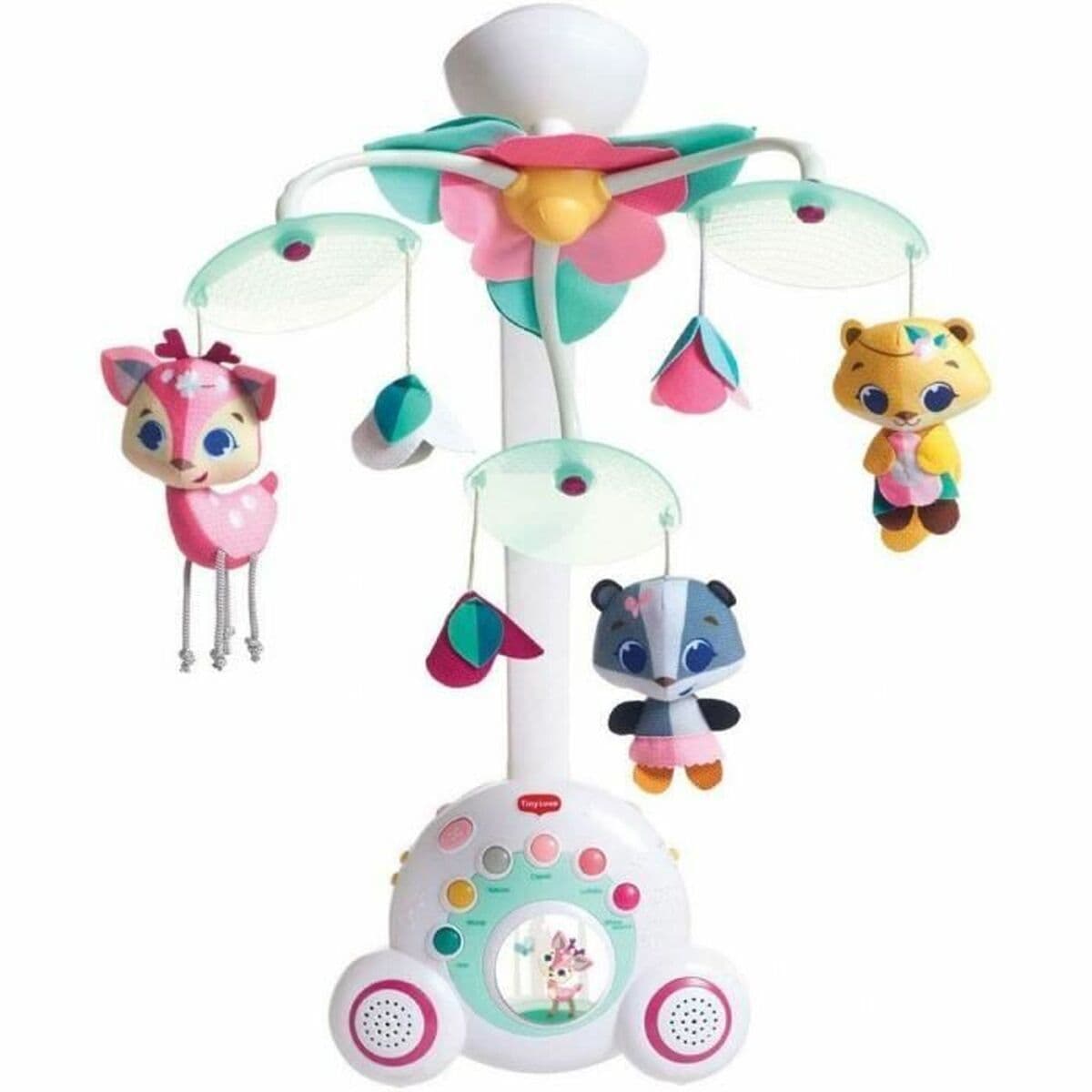 2-в-1 Музикална въртележка Soothe n Groove Tiny Princess - въртележка за бебешка кошара и преносима музикална кутия, 0м+