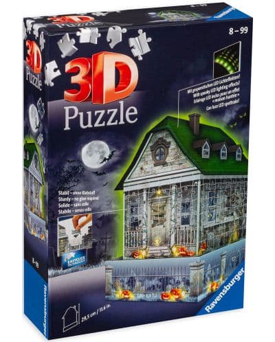Светещ 3D Пъзел Ravensburger 216 ел. - Къща