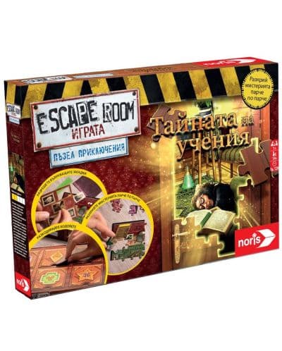 Noris - Настолна игра Escape Room Puzzle - Тайната на учения