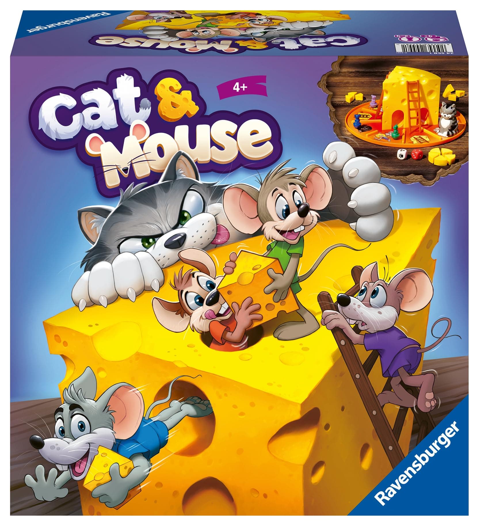 Настолна игра Ravensburger - Котка и мишка