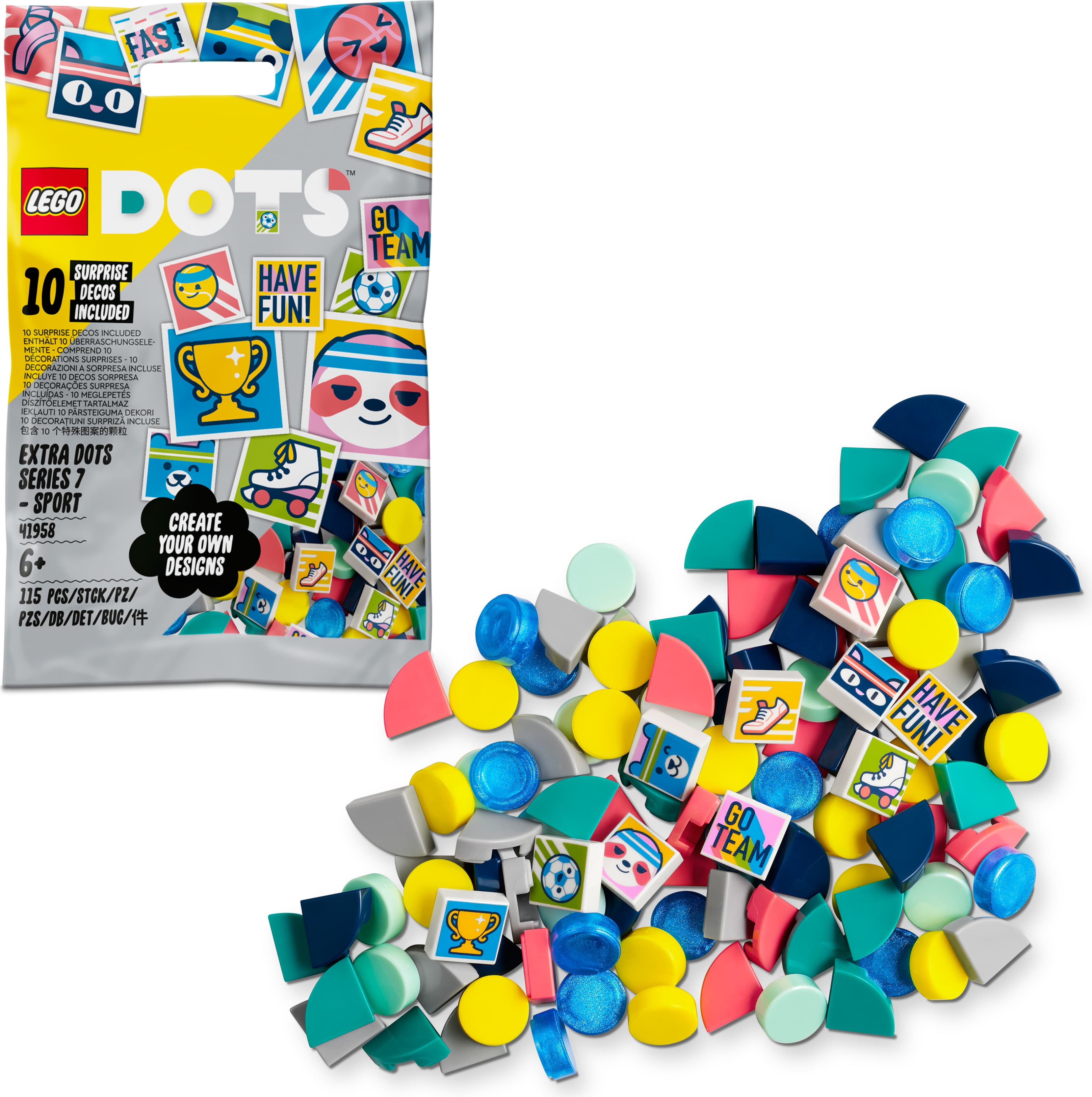 LEGO® DOTS™ 41958 - Допълнително DOTS – серия 7 – СПОРТ