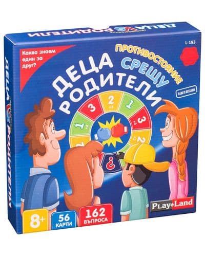 Настолна игра PlayLand - Противостояние. Деца срещу Родители