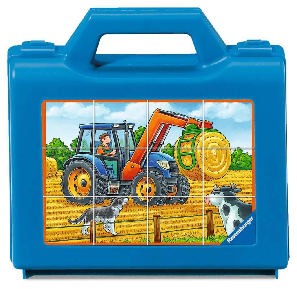 Пъзел - кубчета Ravensburger 12 ел. - Фермерски машини