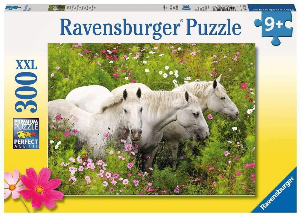 Пъзел Ravensburger 300 ел. - Бели коне
